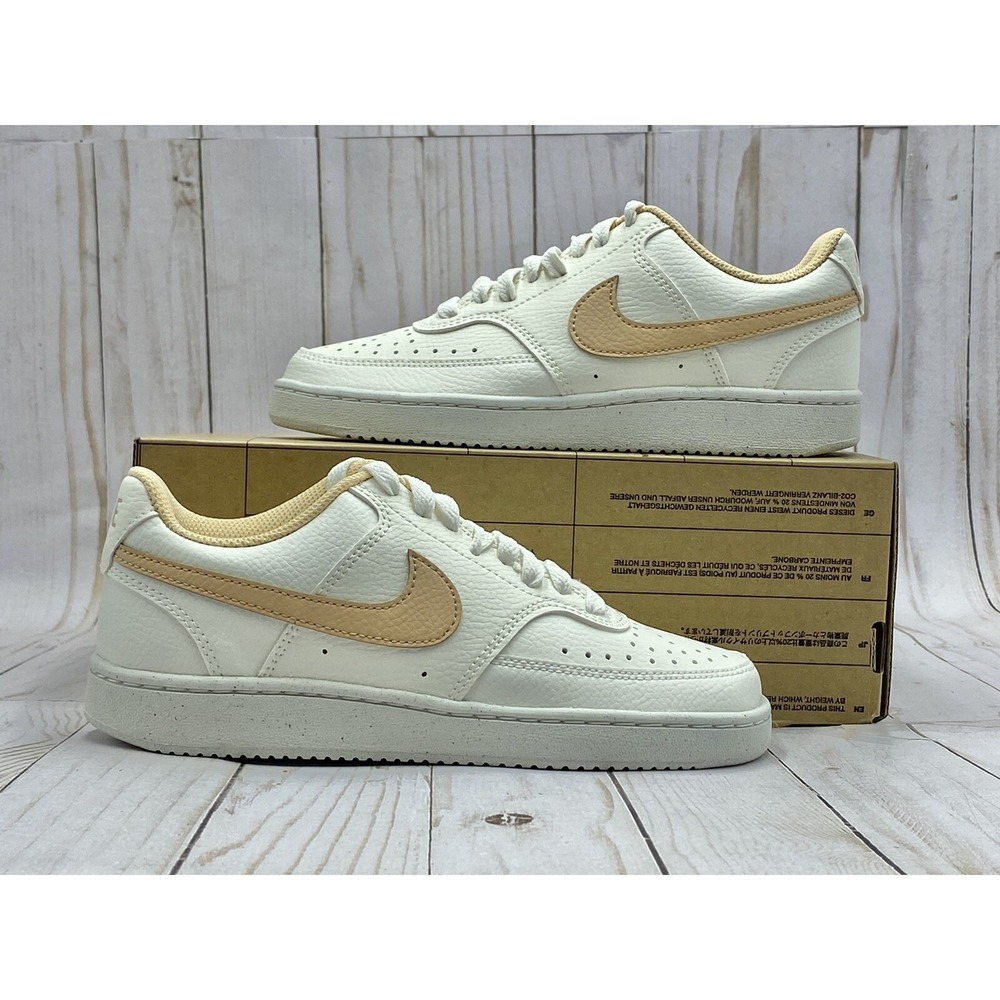 Nike‎ Womens Court Vision Low Next Nature Sail White Onyx Size 5.5 DH3158 103